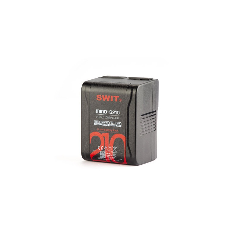 Swit Mino-S210 Batterie Pocket V-Mount 210Wh 16A avec DTap et USB-A/C