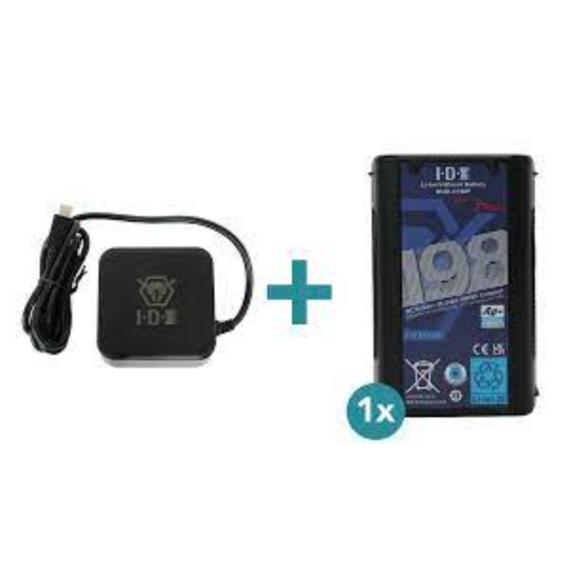 IDX Kit composé de 1 batterie DUO-C198P + 1 chargeur USB UC-PD1