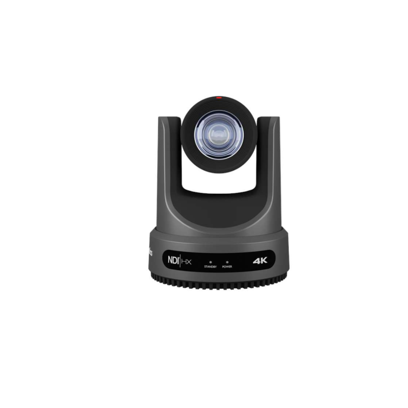 PTZOptics caméra tourelle zoom 12x 4k60fps USB, HDMI, SDI NDI gris
