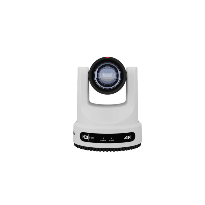 PTZOptics caméra tourelle zoom 20x 4k60fps USB, HDMI, SDI NDI blanc