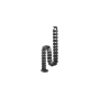 Kimex Goulotte passe-câbles verticale articulée Longueur 130cm Noir