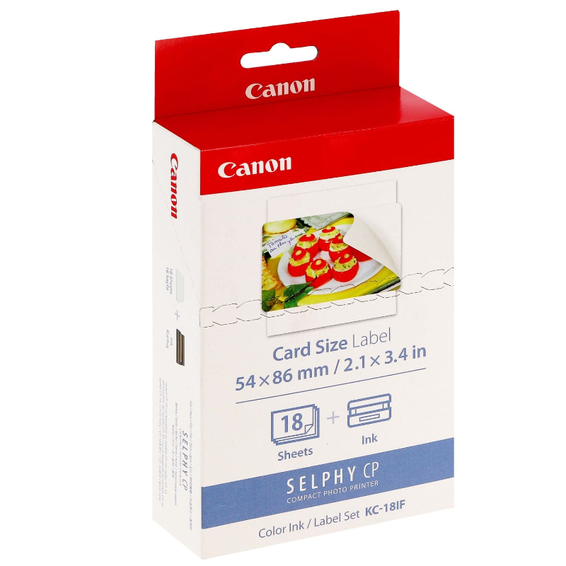 Canon Kit 18 impressions  format carte de crédit autocollant