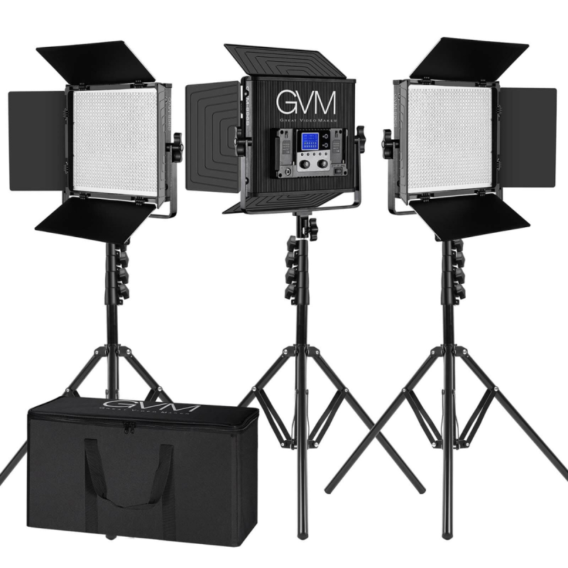 GVM Kit de 3 Panneaux LED Bicolores GVM-896S