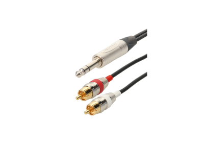 Cordon Jk 6.35 st/2 RCA MM 3m