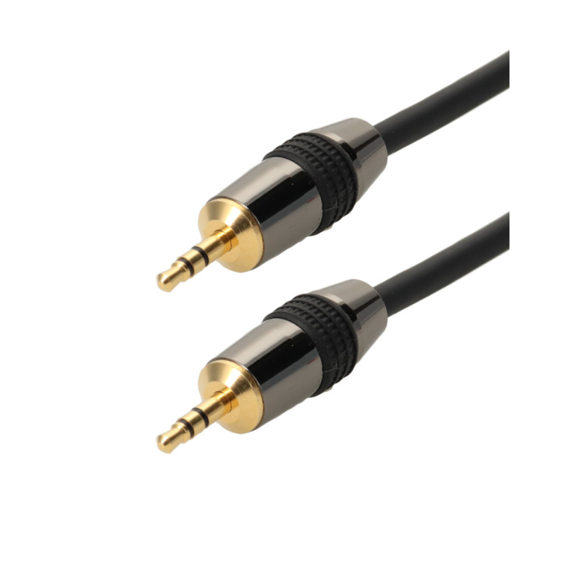 Cordon audio Jack 3.5 stéréo mâle mâle de 2 mètres