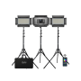 GVM Kit de 3 Panneaux LED Bicolores RGB GVM-1500D