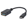 Cordon USB 3.1 C M/USB A 3.0 F 0.15m