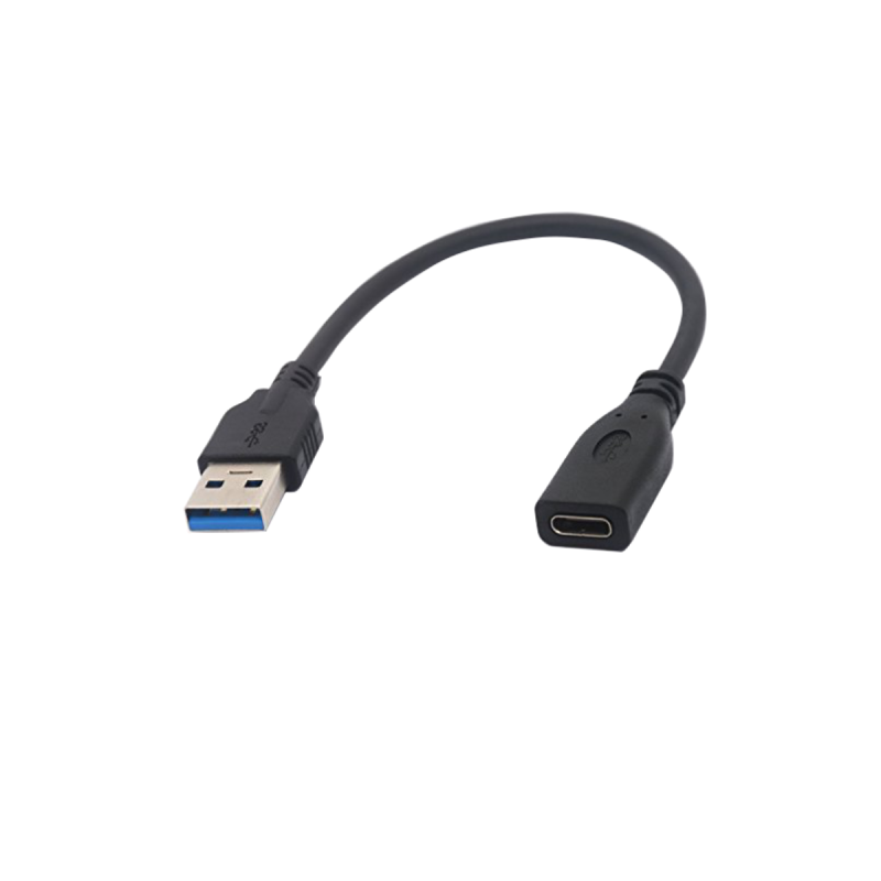 Adaptateur USB 3.2 gen 1 A M / C F noir 0m20