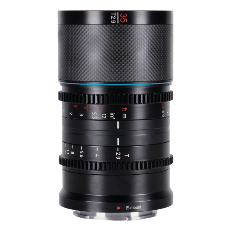 SIRUI 35mm T2.9 1.6x Carbon Fullframe Anamorphic DJI DL Mount Blue