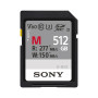 Sony Carte mémoire SDXC USH-II 512GB série SF-M - R 277Mb/s W 150Mb/s