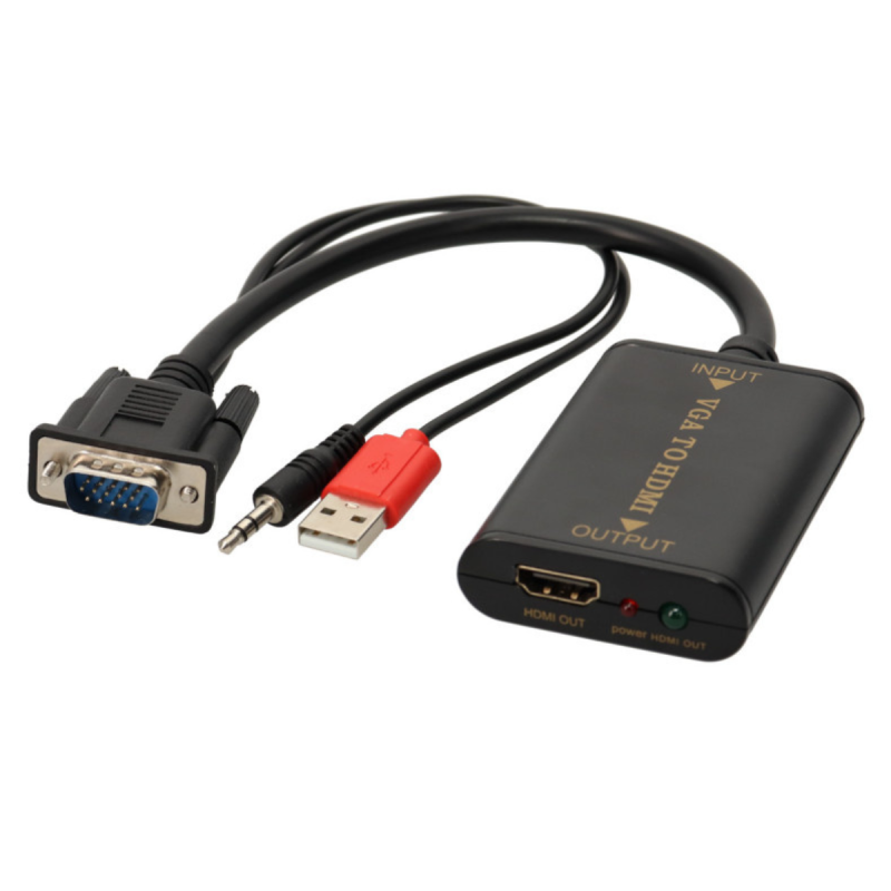 Convertisseur VGA+ audio vers HDMI 0.2m