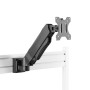 Kimex Kit rail de fixation Slatwall+2 pieds de table+Support écran PC