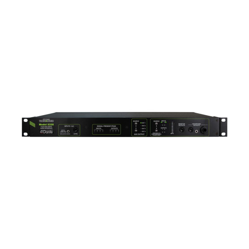 Studio Tech Interface Dante Flexible E/S ligne, rack 1U 19" Alim 220v