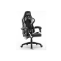 WE Gamium Fauteuil gamer blanc ajustable avec coussins de soutien