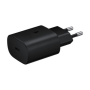 Samsung Chargeur rapide 25W USB Type-C to Type-C 1m Noir avec cable