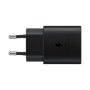 Samsung Chargeur rapide 25W USB Type-C to Type-C 1m Noir avec cable