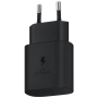 Samsung Chargeur rapide 25W Port USB Type-C Noir Sans câble