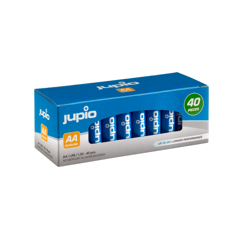 Jupio Alkaline AA Batteries Value Box 40 pcs