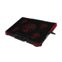 WE Gamium Refroidisseur pour PC max 17'' 5 ventilateurs Leds rouge