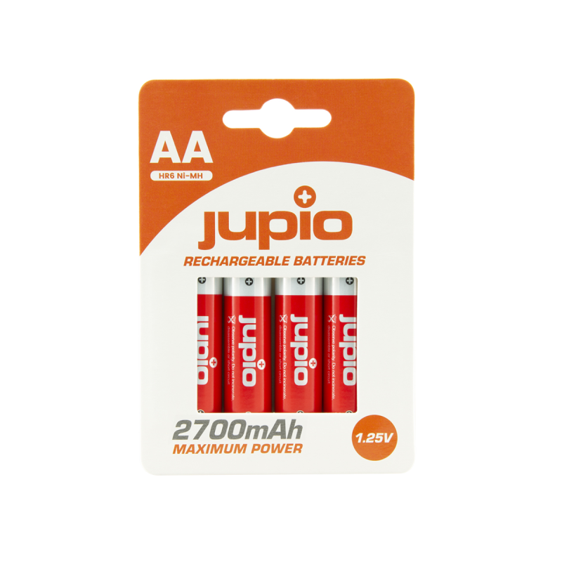 Jupio Batterie Rechargeable AA 2700mAh 4 pcs VPE-10