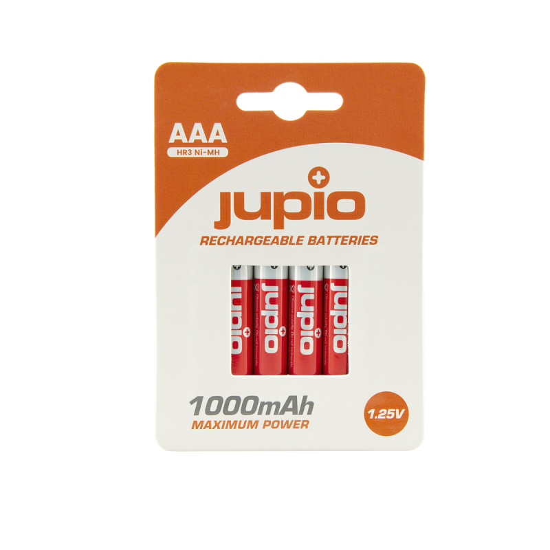 Jupio Batterie Rechargeable AAA 1000mAh 4 pcs VPE-10