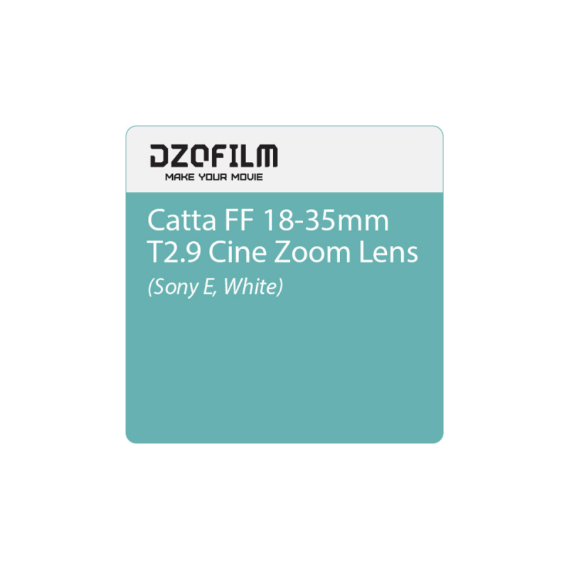 Dzofilm Catta FF Zoom New: 18-35MM T2.9-E Mount(White)