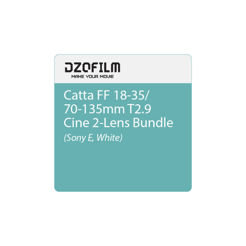 Dzofilm Catta FF Zoom Bundles 18-35/70-135 T2.9-E Mount(White)