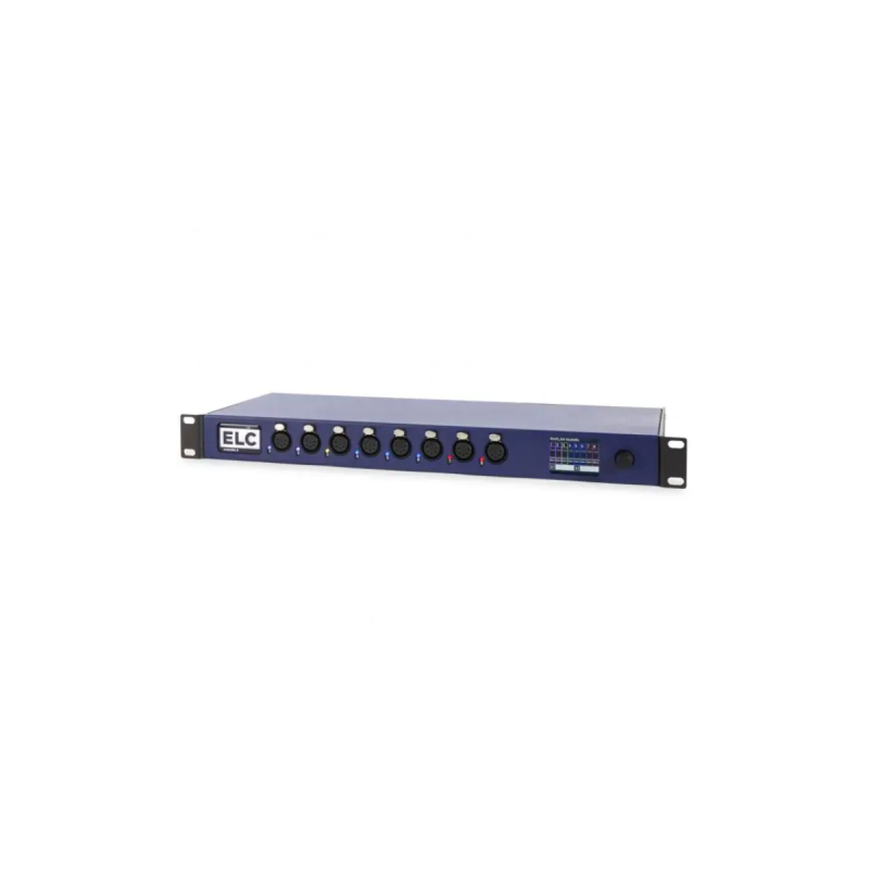 ELC - dmXLAN 8 node 2 GigaBit Ethernet ports isolés & 8 full isolated