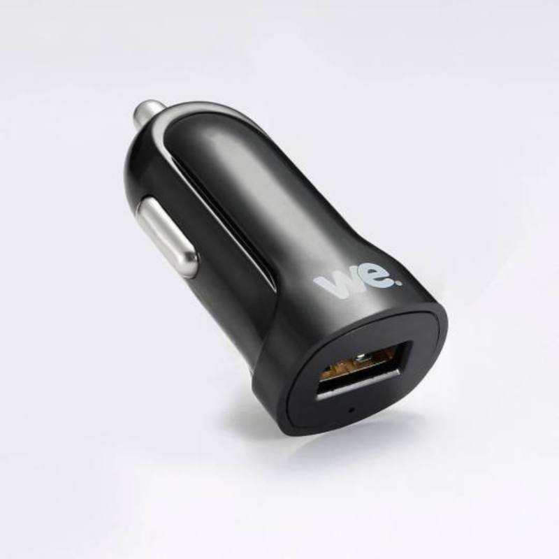 WE Chargeur allume-cigare USB 2.4A format MINI indicateur lumineux