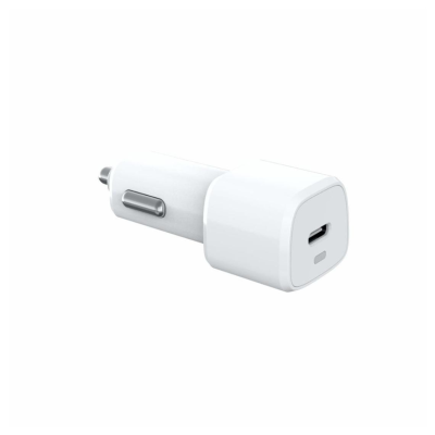 Chargeur USB 3 en 1 pour voiture avec prise allume-cigare et 2 ports USB -  5 V -3.1 A - Blanc/Or