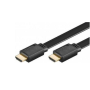 Neklan Cordon HDMI Plat 1.4 Contact Or M / M AWG26 Noir 30 m
