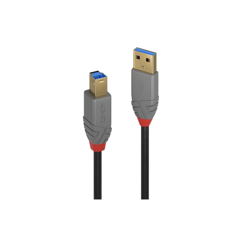 Lindy Câble USB 3.2 Type A vers B, 5Gbit/s, Anthra Line, 5m