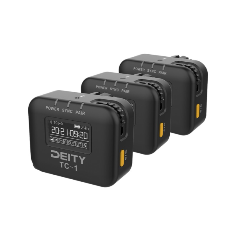 Deity Kit de 3 TC-1 Générateur de timecode sans fil Bluetooh 2,4 GHz