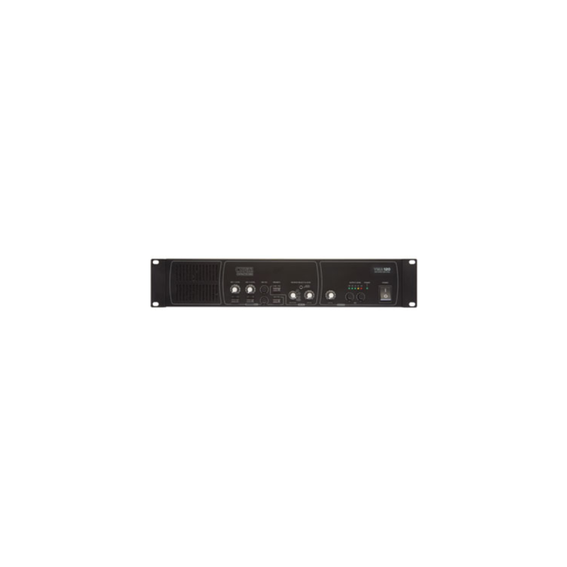 Cloud 2U installer Amplifier, 2 outs, 2 line ins, 2x120W, 4Ohms