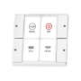 Biamp 4-button control pad with Ethernet, EU, white
