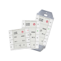 Biamp 8-button control pad, EU, white