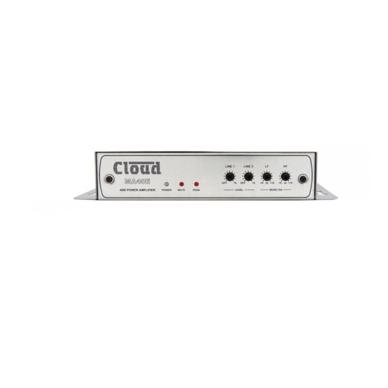 Cloud 2 x 20W 4O out  Line 1 Priority in Option, Music Mute, 12-24V
