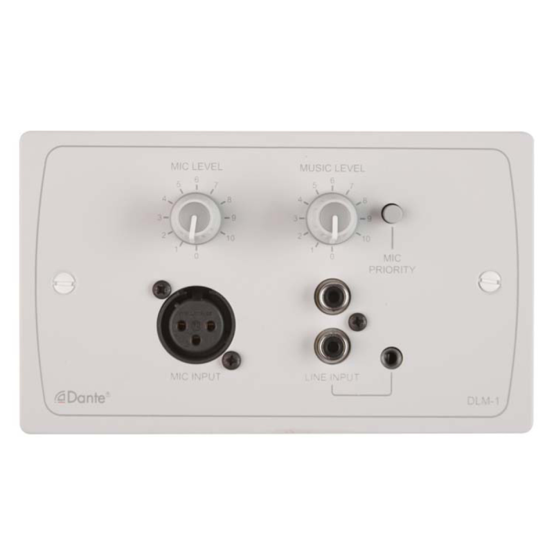 Cloud Dante Line\Mic Active Input Plate (White)