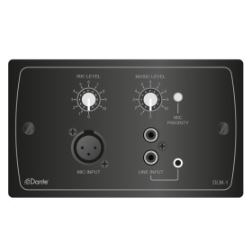 Cloud Dante LineMic Active Input Plate (Black)