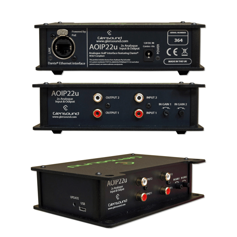 Glensound Convertisseur audio analogique asymétrique bidirectionnelle