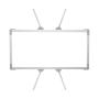 Velvet Rectangular Rabbit Ears aluminum frame for 2x1 panels