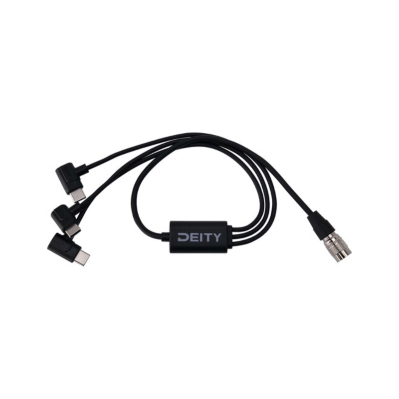Deity Câble hirose 4 broches vers triple USB-C