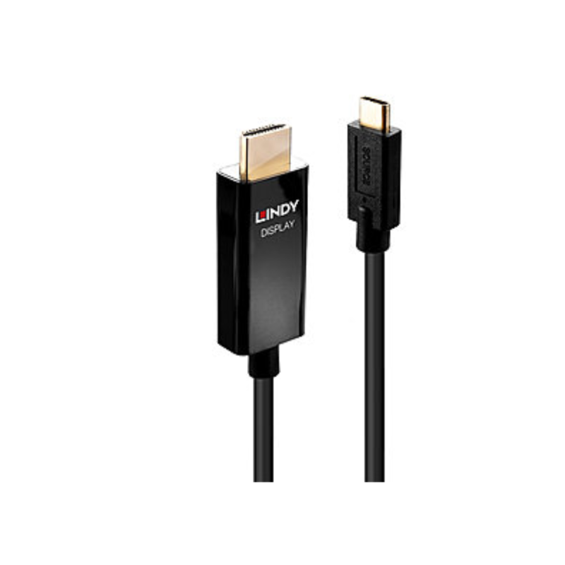 Lindy Câble adaptateur USB type C vers HDMI 4K60 avec HDR, 1m