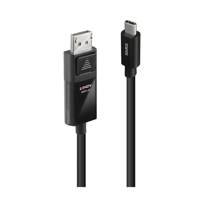 Lindy Câble adaptateur USB Type C vers DisplayPort 1.4 avec HDR, 2m