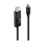 Lindy Câble adaptateur USB Type C vers DisplayPort 1.4 avec HDR, 3m
