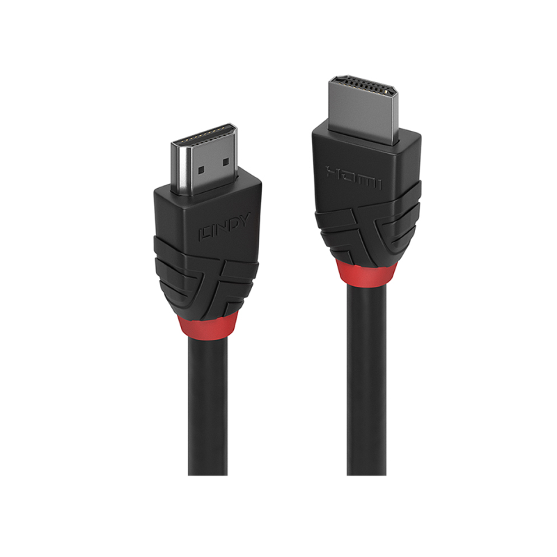 Lindy Câble HDMI High Speed, Black Line, 0.5m