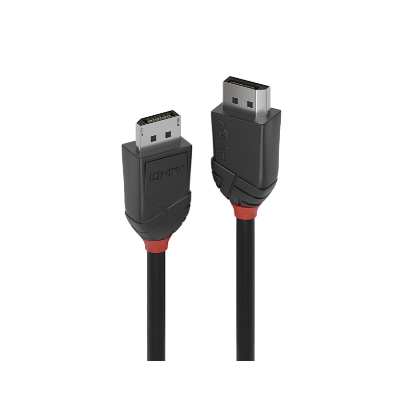 Lindy Câble DisplayPort 1.2, Black Line, 1m
