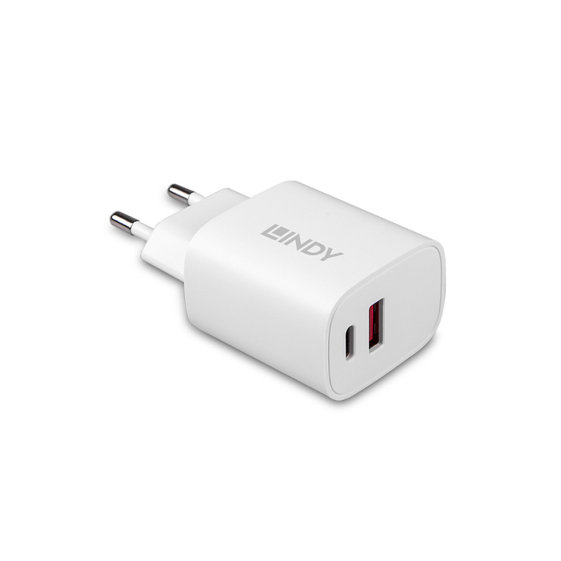 Lindy Prise chargeur USB Type A & C 20W