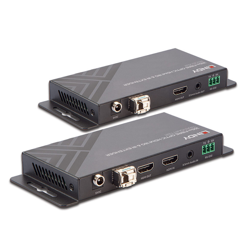 Lindy Kit Extender Fibre Optique HDMI 18G & IR, 300m