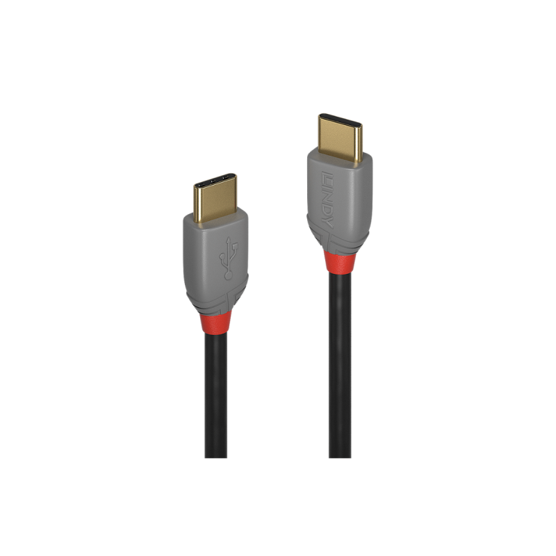 Lindy Câble USB 2.0 Type C, 3A, Anthra Line, 3m